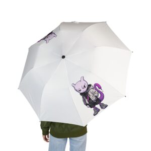 Purple Cat Character Umbrella