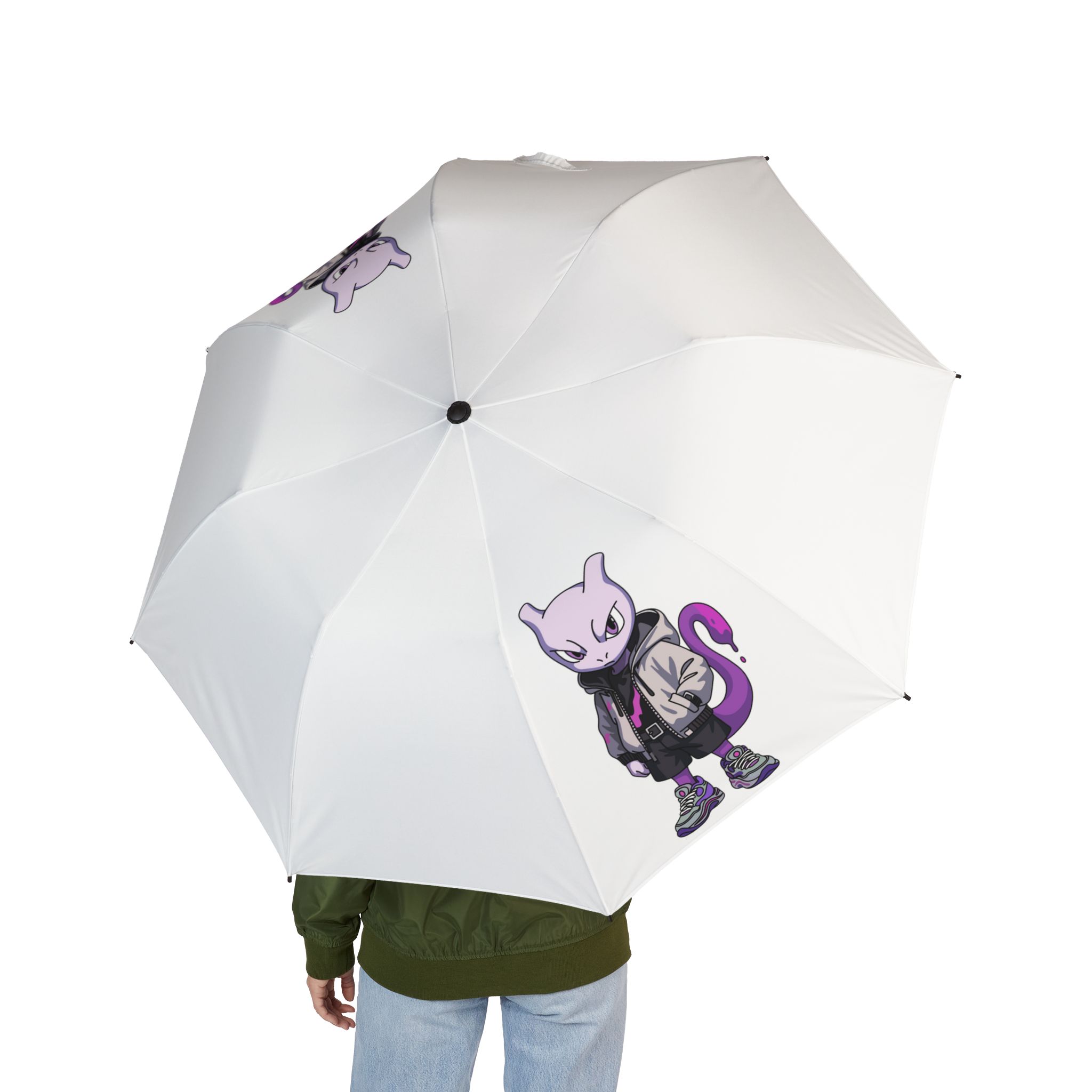 Purple Cat Character Umbrella