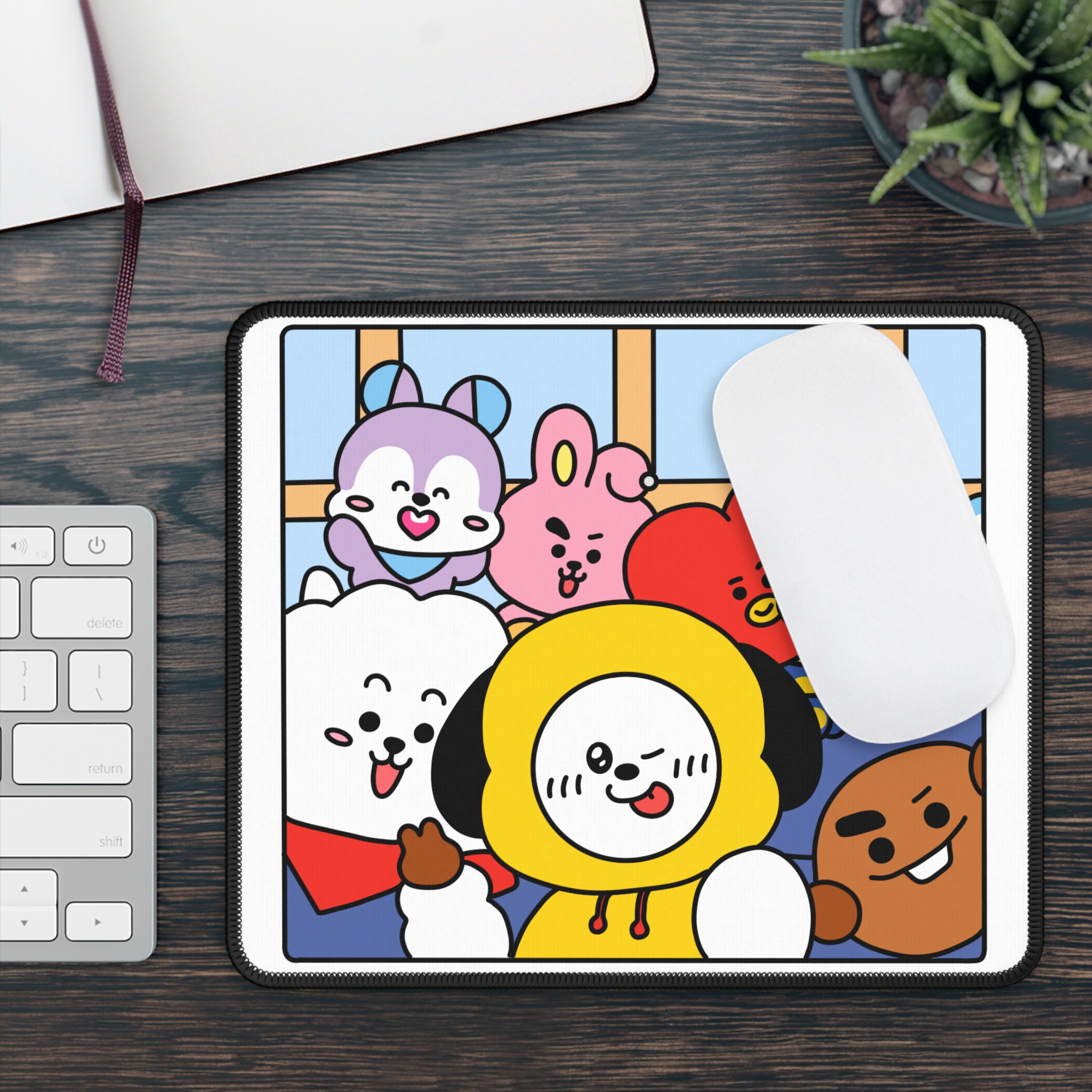 Cute Cartoon Character Gaming Mouse Pad — Colorful Kawaii Desk Mat - Imagen 3