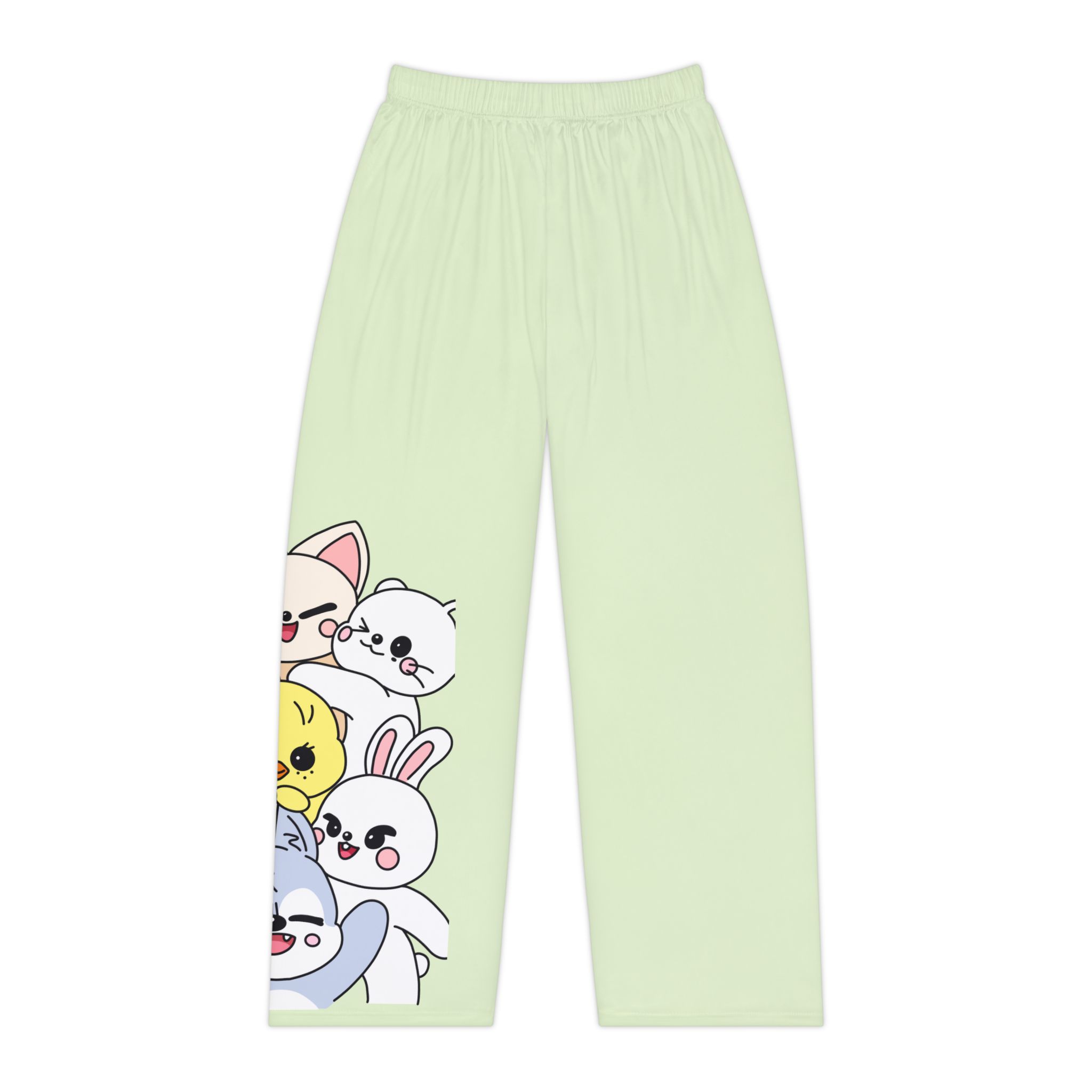 Skzoo Cute Peeking Cartoon Animals Pajama Pants | All-Over Print