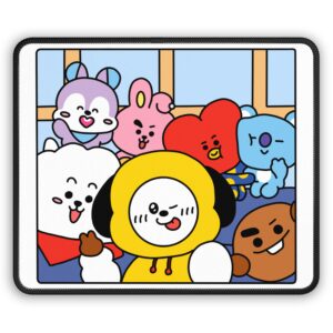 Cute Cartoon Character Gaming Mouse Pad — Colorful Kawaii Desk Mat