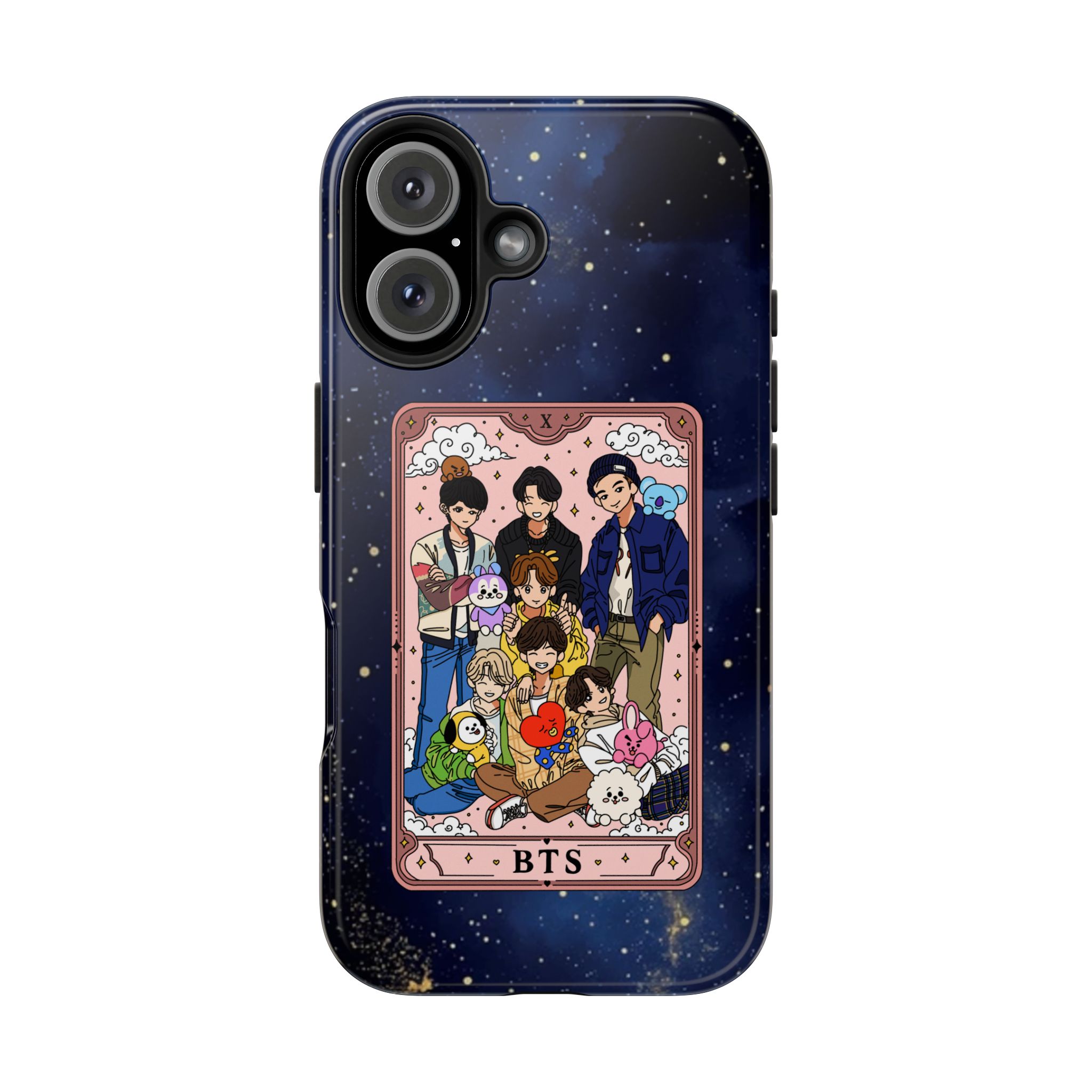 BTS Cartoon Tarot Phone Case | Tough Phone Case - Imagen 2