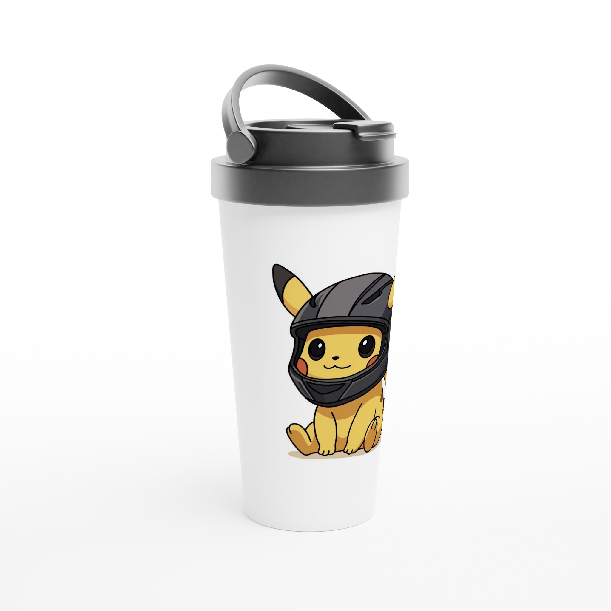 White 15oz Stainless Steel Travel Mug