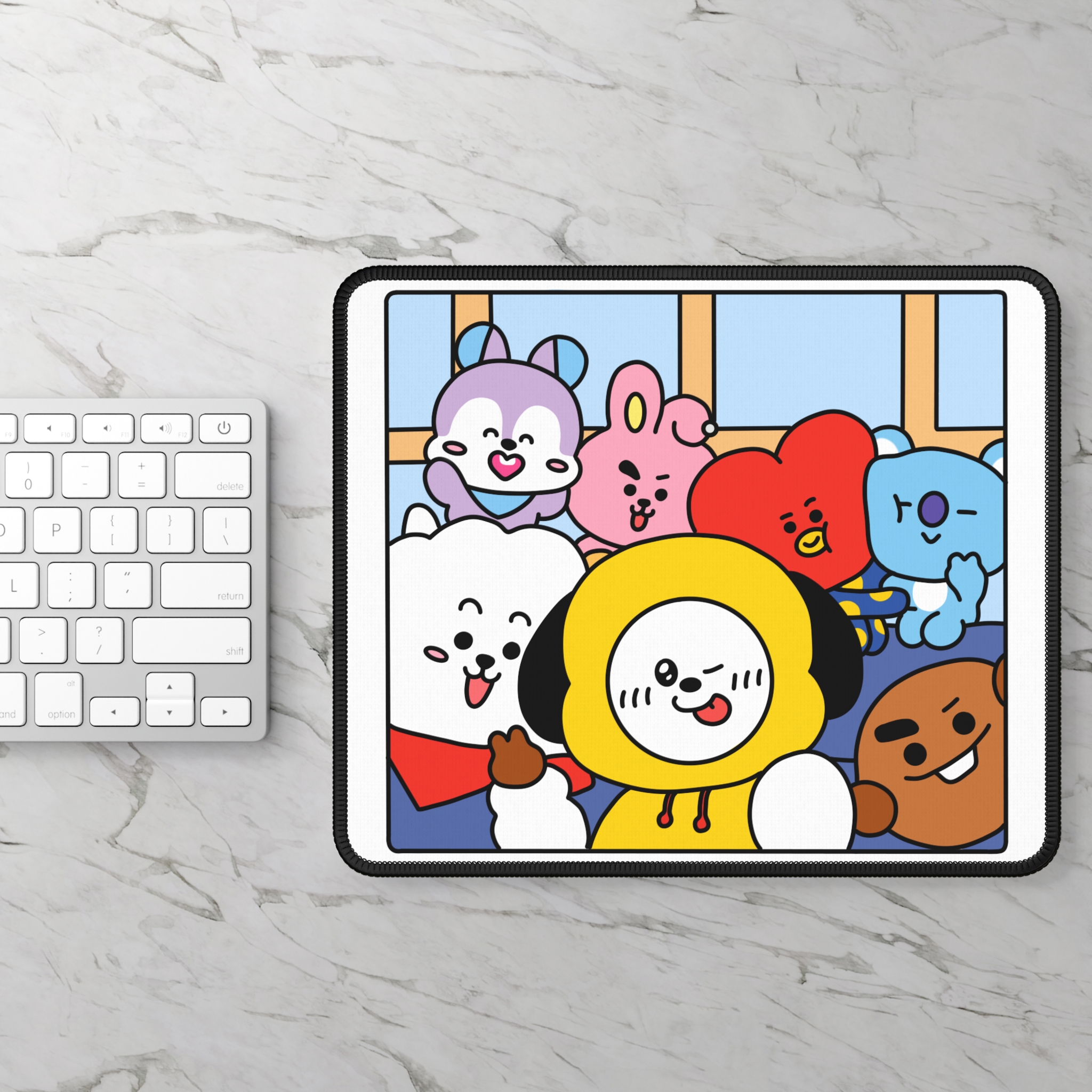 Cute Cartoon Character Gaming Mouse Pad — Colorful Kawaii Desk Mat - Imagen 2