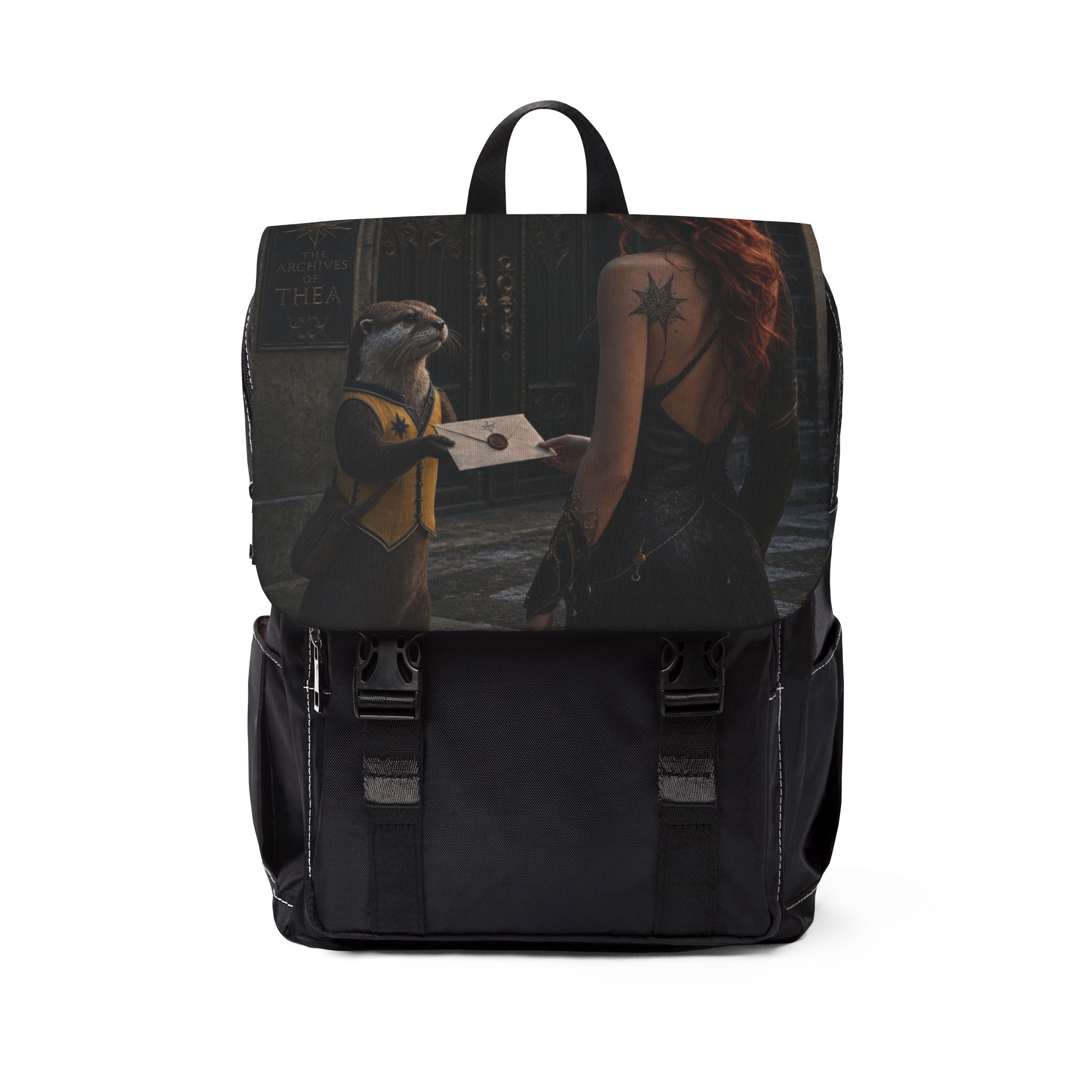 Creacent City inspired Maasverse Backpack | Fantasy Illustration Shoulder Bag