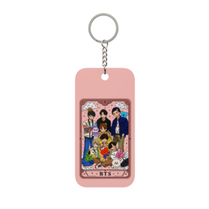 BTS K-Pop Cartoon Group Keychain