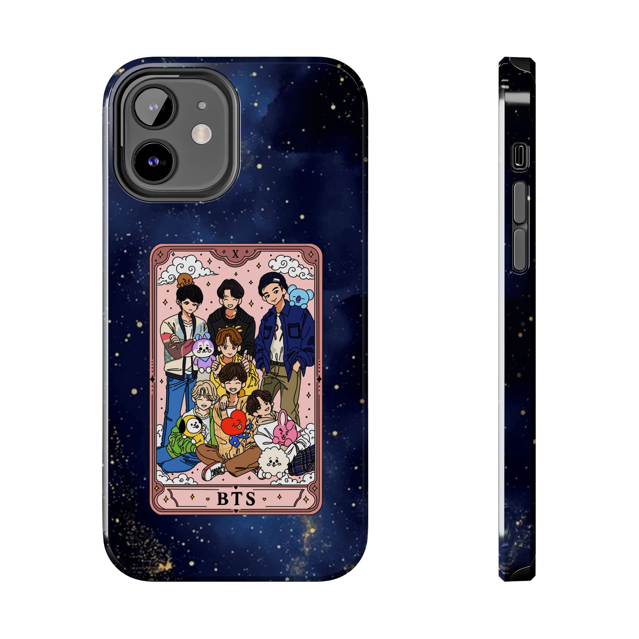BTS Cartoon Tarot Phone Case | Tough Phone Case