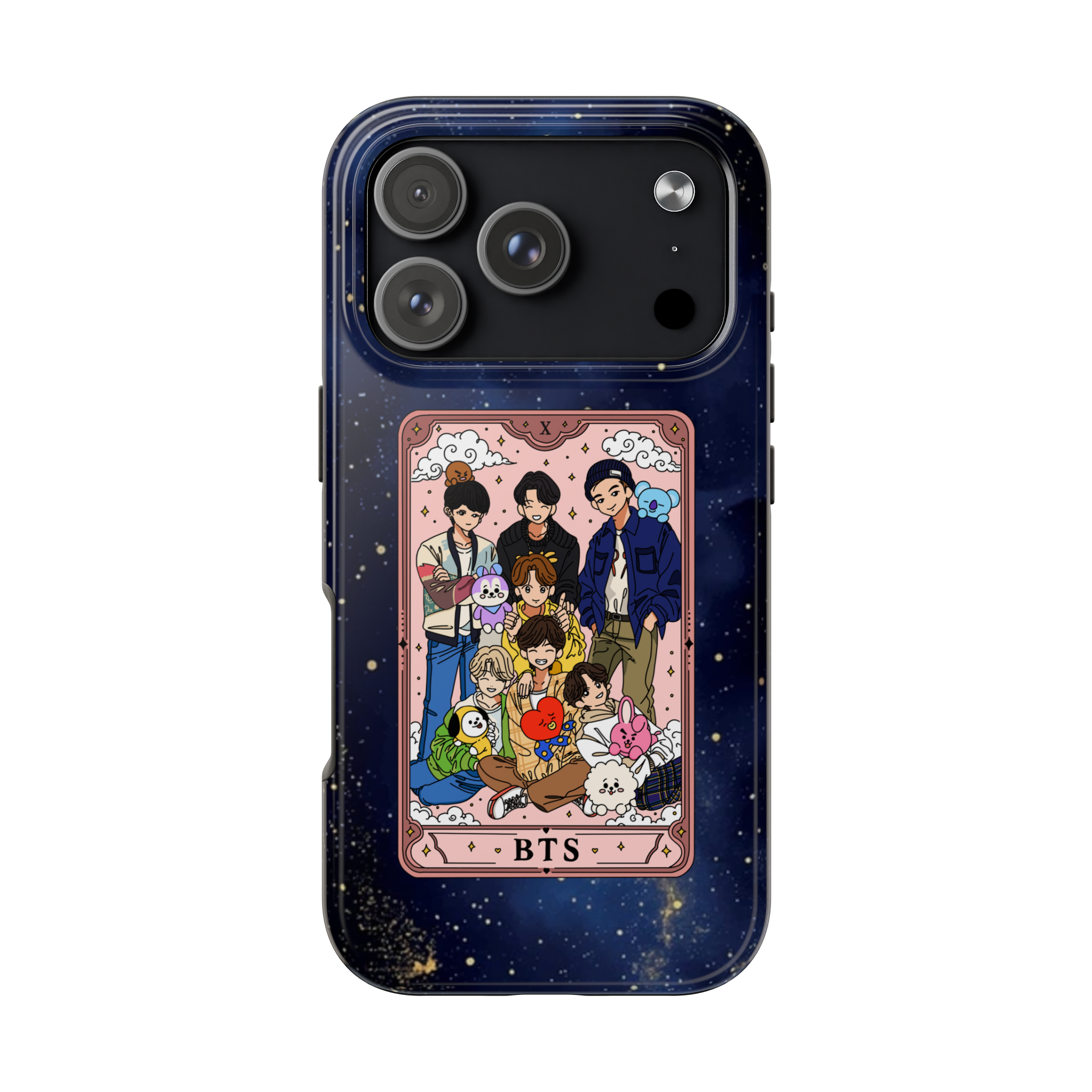 BTS Cartoon Tarot Phone Case | Tough Phone Case - Imagen 4