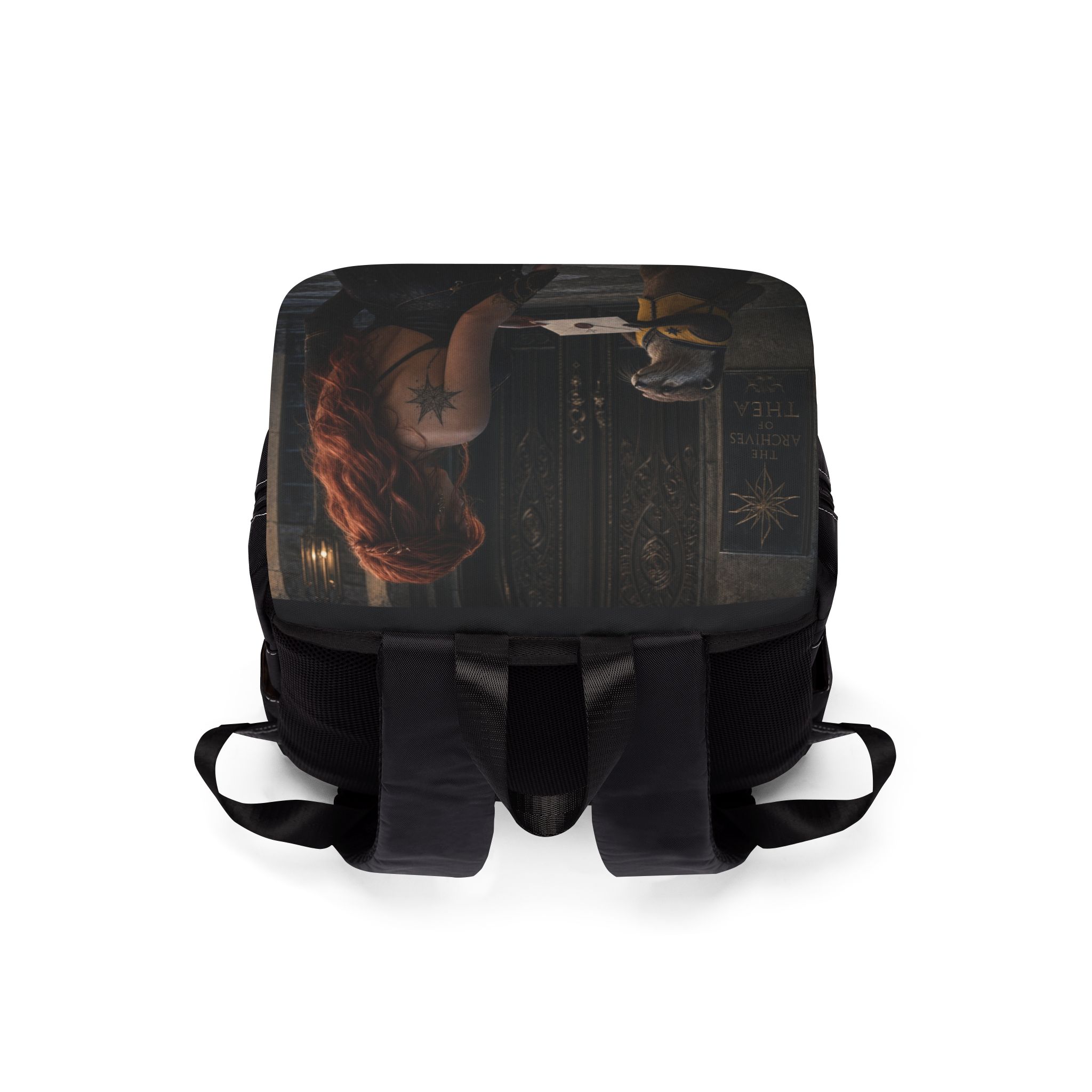 Creacent City inspired Maasverse Backpack | Fantasy Illustration Shoulder Bag - Imagen 4