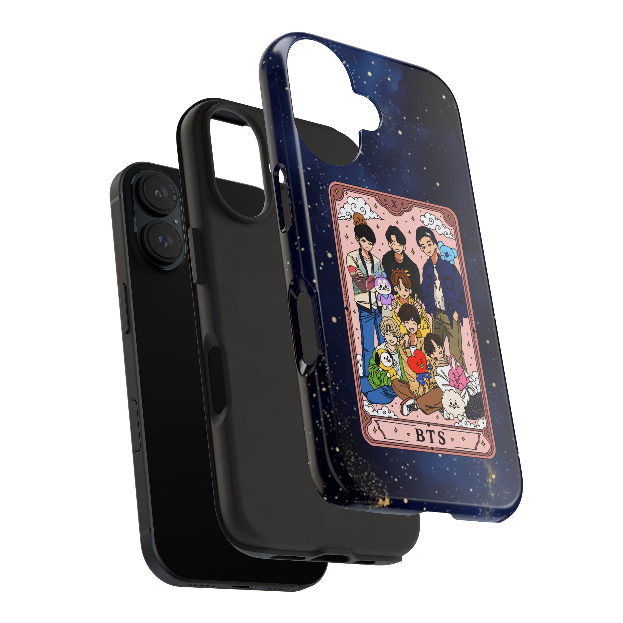 BTS Cartoon Tarot Phone Case | Tough Phone Case - Imagen 5